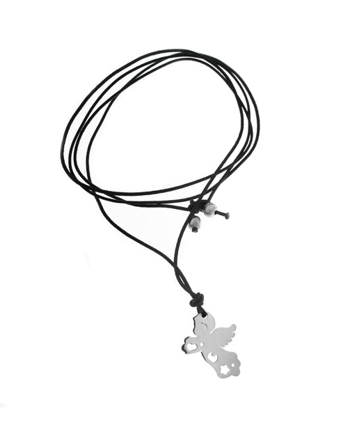COLLANA ANGELO AR CON CORDINO PASQ. BRUNI A131N20