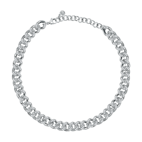 COLLANA BIG CHAIN FULL PAVÉ J19AUW01