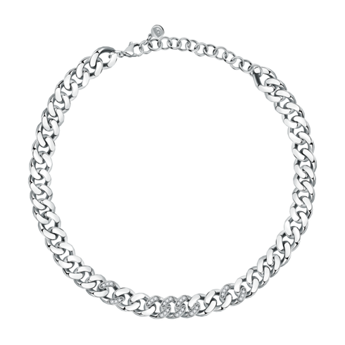COLLANA BIG CHAIN WHITE CRYSTALS J19AUW17