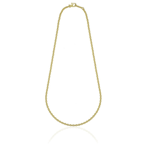 COLLANA CATENA OVALE DORATA 2524