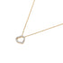 COLLANA CORTA IN ORO CON CUORE E DIAMANTI 4001