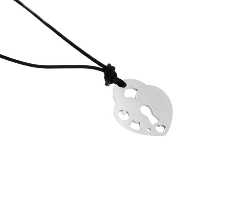 COLLANA CUORE AR CON CORDINO PASQ. BRUNI A131N21