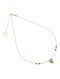 COLLANA GIROCOLLO DI CATENA SOTTILE CON LEOPARDO IN ORO ROSA E SPINELLO GHLEOROS