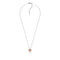 COLLANA IN ARGENTO BICOLORE CON CRISTALLO FUMÉ 6154
