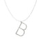 COLLANA IN ARGENTO CON INIZIALE IN CRISTALLI PENDENTE SWAKAB52