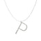 COLLANA IN ARGENTO CON INIZIALE IN CRISTALLI PENDENTE SWAKAP66