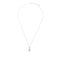 COLLANA IN ORO BIANCO CON PENDENTE BIMBO E DIAMANTI 4005