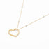COLLANA IN ORO CON CUORE E DIAMANTI 4002