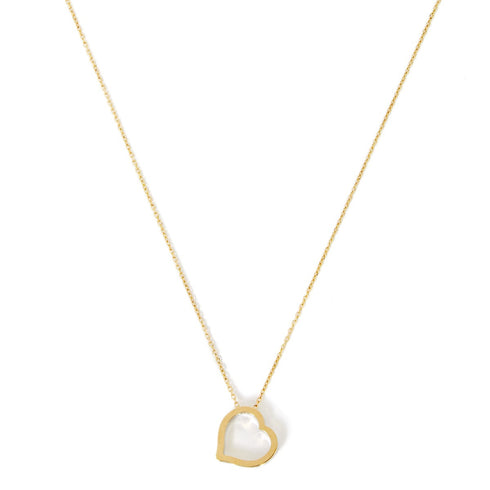 COLLANA IN ORO CON PENDENTE CUORE BICOLORE 4030
