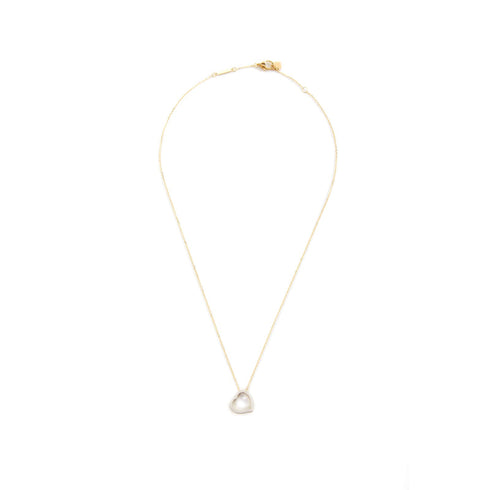 COLLANA IN ORO CON PENDENTE CUORE BICOLORE 4030