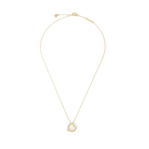 COLLANA IN ORO CON PENDENTE CUORE BICOLORE 4030
