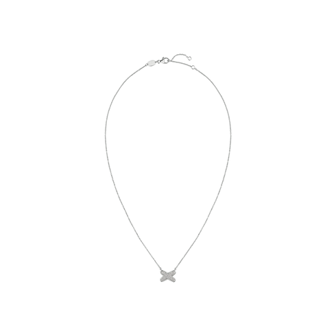 COLLANA JEUX DE LIENS IN ORO BIANCO E DIAMANTI 083219