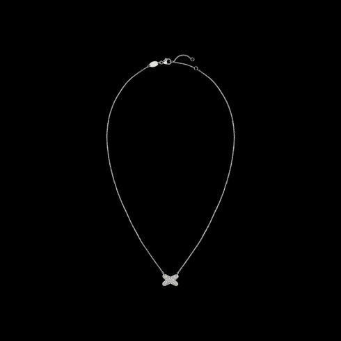 COLLANA JEUX DE LIENS IN ORO BIANCO E DIAMANTI 083219