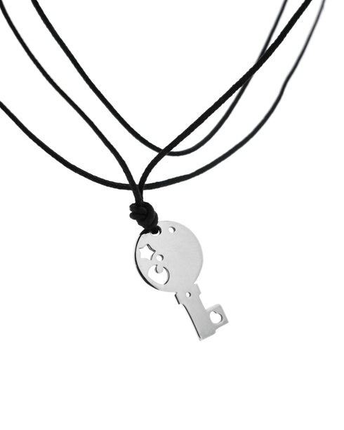 COLLANA LUCCHETTO AR CON CORDINO PASQ. BRUNI A131N22