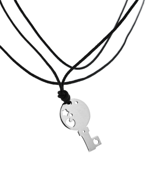 COLLANA LUCCHETTO AR CON CORDINO PASQ. BRUNI A131N22