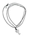 COLLANA LUCCHETTO AR CON CORDINO PASQ. BRUNI A131N22