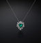 COLLANA PENDENTE CUORE EMERALD J19AWJ02
