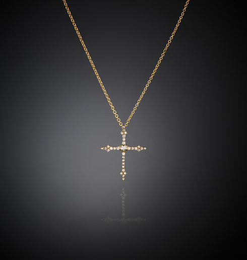 COLLANA PENDENTE GOTHIC CROSS GOLD J19AWC14
