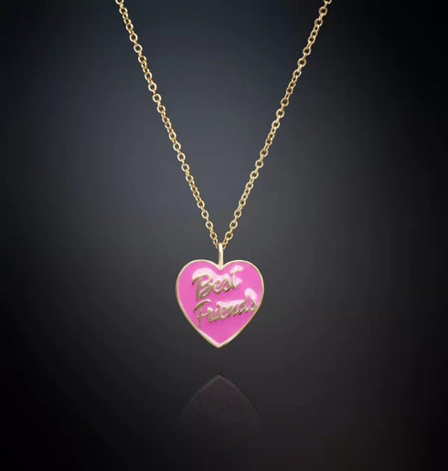 COLLANA PINK HEART BEST FRIENDS LOVE PARADE J19AVI45