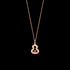 COLLANA WULU IN ORO ROSA 18 CARATI CON DIAMANTI E RUBINO WLN40AKRGRU