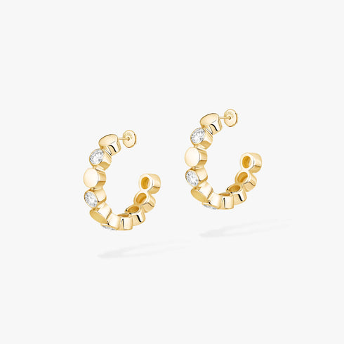 D-VIBES MINI HOOP EARRINGS 13450-YG
