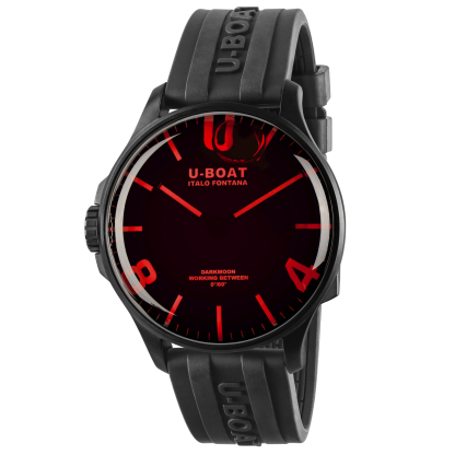 DARKMOON RED GLASS PVD U.8466/D