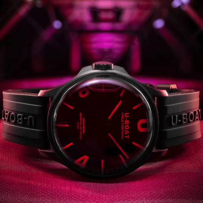 DARKMOON RED GLASS PVD U.8466/D