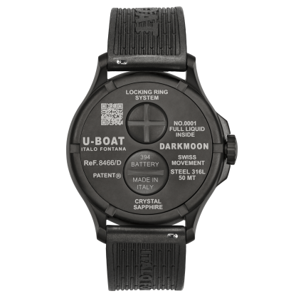 DARKMOON RED GLASS PVD U.8466/D