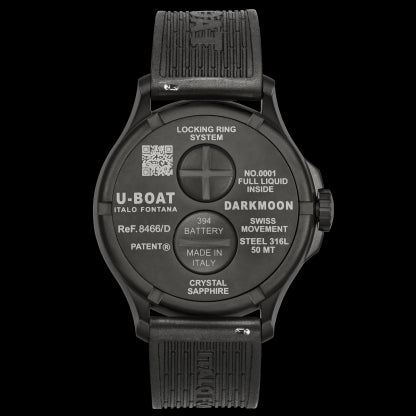 DARKMOON RED GLASS PVD U.8466/D