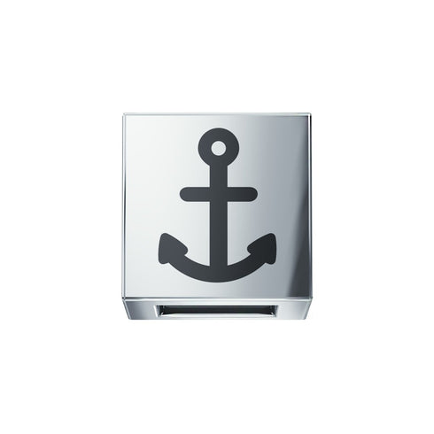 ELEMENTO ANCORA IN ORO BIANCO E SMALTO DCHF3451