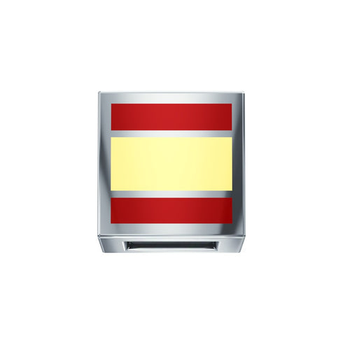 ELEMENTO BANDIERA SPAGNA ORO BIANCO E SMALTO DCHF3465