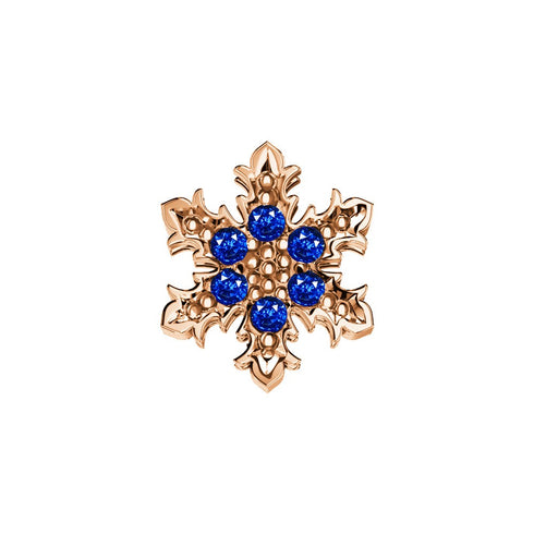 ELEMENTO BRACCIALE NEVE ORO ROSA E ZAFFIRI DCHZ6542