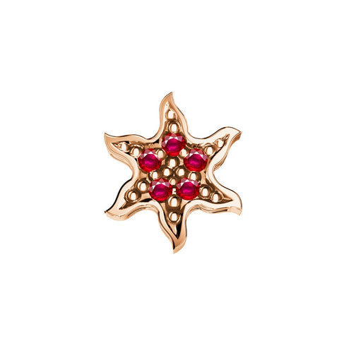 ELEMENTO BRACCIALE SOLE ORO ROSA E RUBINI DCHR6547