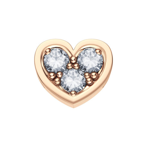 ELEMENTO CUORE ORO ROSA E DIAMANTI DCHF3850