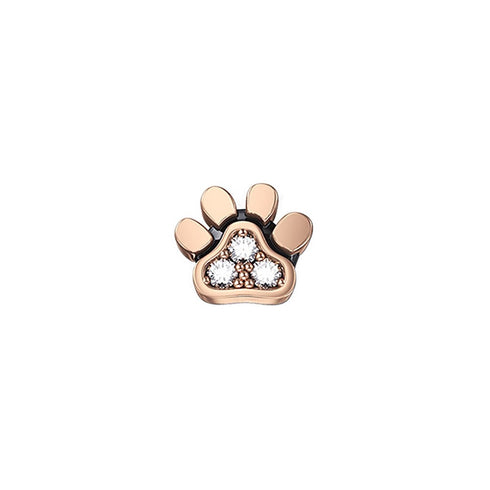 ELEMENTO DONNA ORO ORMA CANE IN ORO ROSA E DIAMANTI REF. DCHF7425.001
