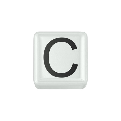 ELEMENTO LETTERA IN CERAMICA BIANCA DCHFC3321