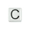 ELEMENTO LETTERA IN CERAMICA BIANCA DCHFC3321