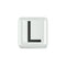 ELEMENTO LETTERA IN CERAMICA BIANCA DCHFL3321