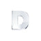 ELEMENTO LETTERA IN ORO BIANCO DCHFD3320