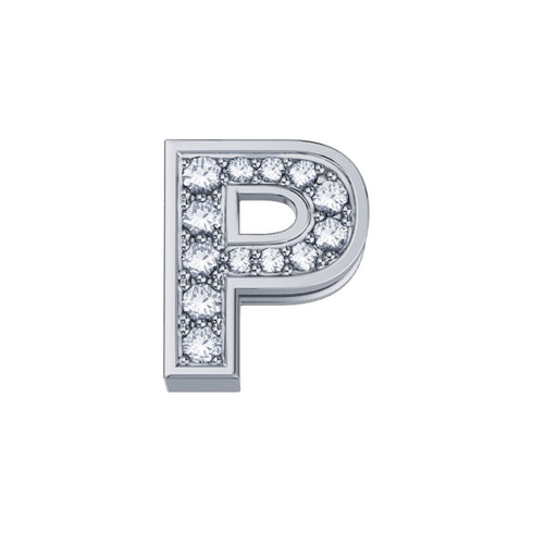 ELEMENTO LETTERA IN ORO BIANCO E DIAMANTI DCHF3319P