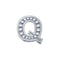 ELEMENTO LETTERA IN ORO BIANCO E DIAMANTI DCHF3319Q