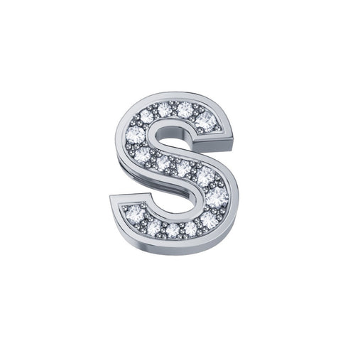 ELEMENTO LETTERA IN ORO BIANCO E DIAMANTI DCHF3319S