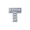 ELEMENTO LETTERA IN ORO BIANCO E DIAMANTI DCHF3319T
