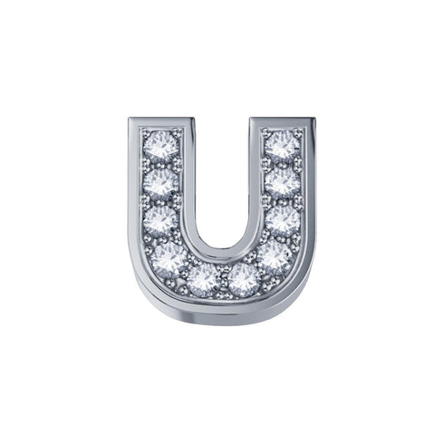 ELEMENTO LETTERA IN ORO BIANCO E DIAMANTI DCHF3319U