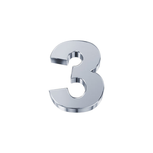 ELEMENTO NUMERO IN ORO BIANCO DCHF3333N3
