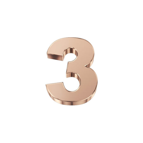 ELEMENTO NUMERO IN ORO ROSA DCHF3332N3