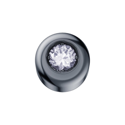 ELEMENTO PUNTO ORO BRUNITO CON DIAMANTE BIANCO DCHF4131