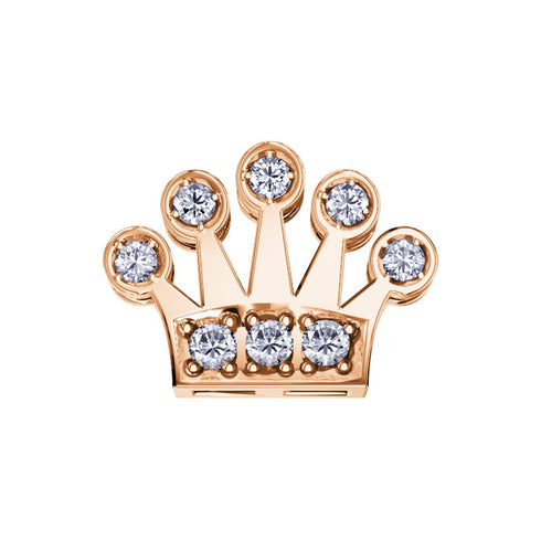ELEMENTO SINGLE CORONA ORO ROSA E DIAMANTI DCHF6559