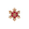 ELEMENTO SINGLE NEVE ORO ROSA E RUBINI DCHR6569