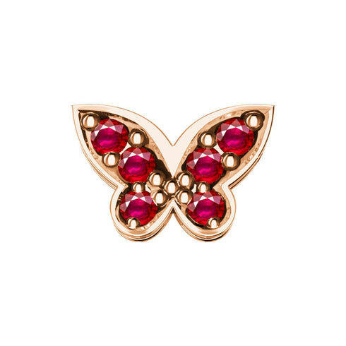 ELEMENTO SINGLE VOLARE ORO ROSA E RUBINI DCHR6563